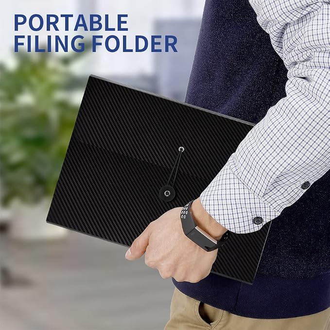 Expanding File Folder, 13 Pockets Accordion File Organizer, A4 Letter Size - Image 6