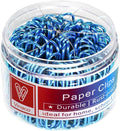 Vinaco Blue Paper Clips, 1.3" & 2" Paper Clips, Durable & Rustproof by LightingMadeSimple