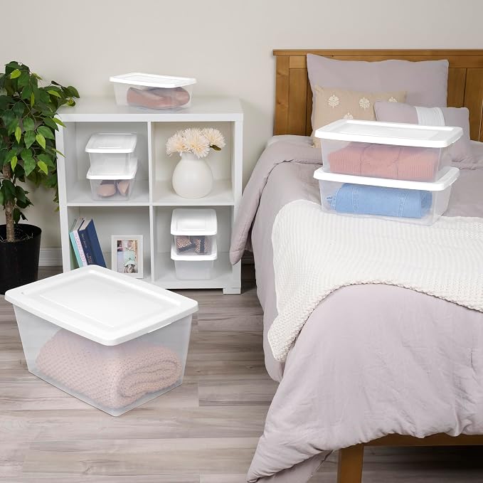 Sterilite 24 Pack Storage Box, 20 Quart Stackable Tote - Image 6