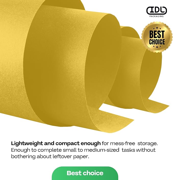 Yellow Kraft Paper Roll 18" x 1200" - Image 7