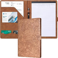 Mymazn Padfolio Portfolio Binder, Faux Leather Interview Resume Folder by Mymazn