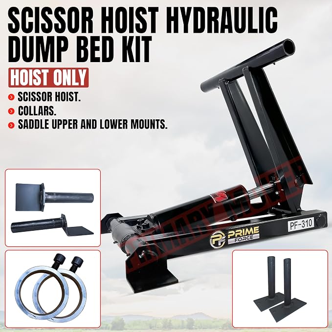 3 Ton Trailer Hydraulic Scissor Kit | Hoist Only | Truck Hydraulic Dump Hoist - Image 3