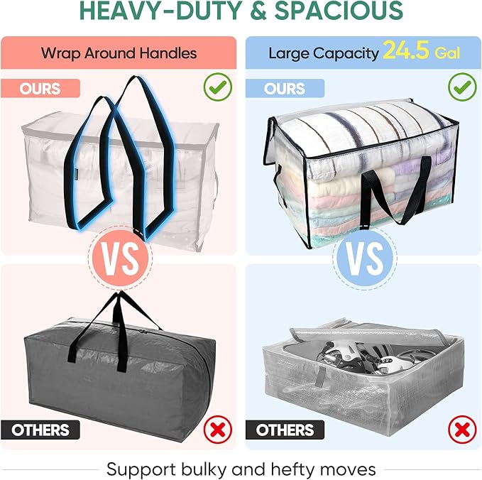 BALEINE 6-Pack Oversized Moving Bags - Image 4