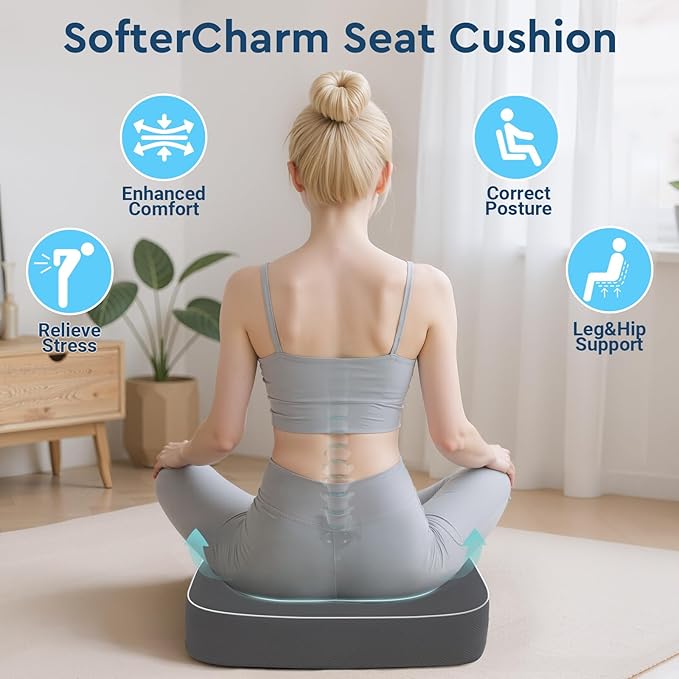 Seat Cushion, Memory Foam Office Chair Cushions - Image 6
