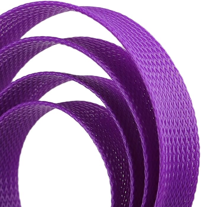25ft PET Expandable Braided Cable Sleeve 1.2 inch Pet Braided Cable Sleeve - Image 2