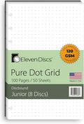 Eleven Discs Discbound Paper, Junior Size Pure Dot Grid Sheets by ElevenDiscs