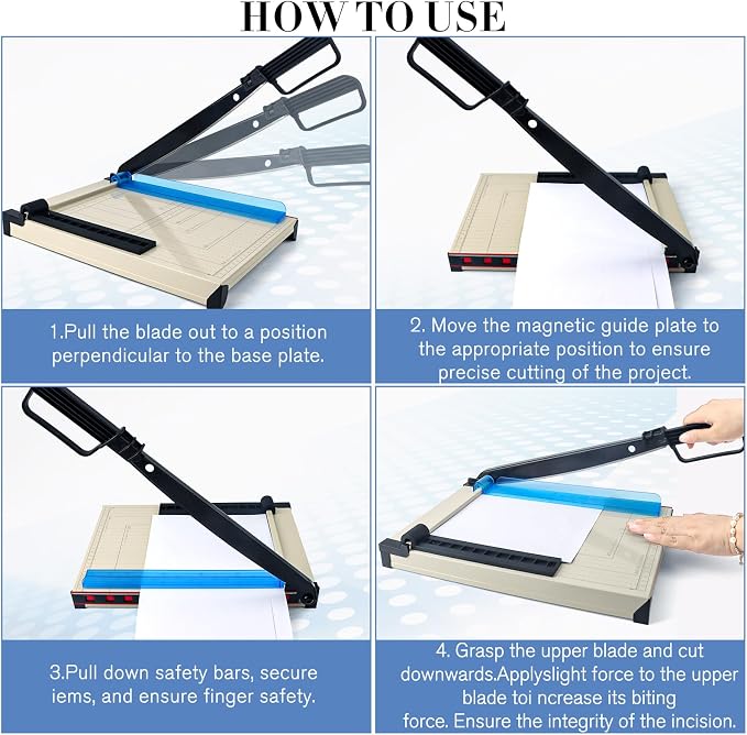 12" Guillotine Paper Cutter and Trimmer - Image 5