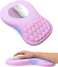 Ergonomic Mouse Pad with Wrist Rest, Slope Design Memory Foam Support, Smooth by PVIPCZ