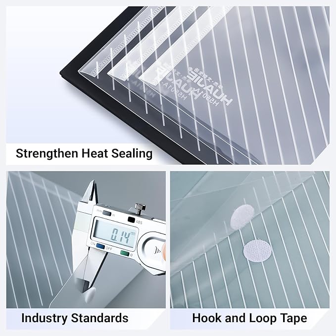 24 Pack, Plastic Envelopes – Transparent Waterproof Reusable File Folders - Image 3