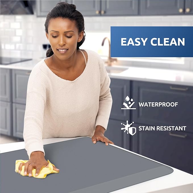 KitchenClouds Kitchen Mat Cushioned Anti Fatigue Rug 22"x54" Water Resistant - Image 3