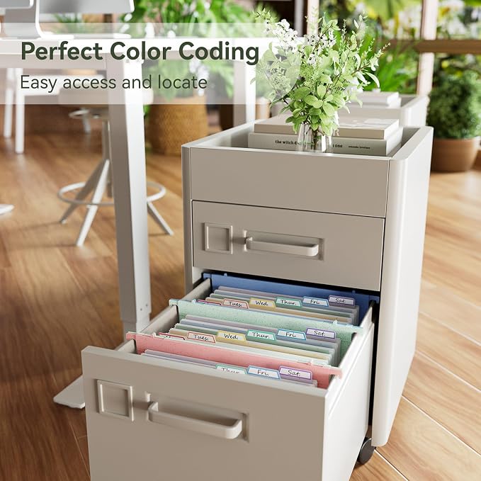 EcoStash Wheat Straw Expanding Hanging File Folders, File Organizer, 1.2" - Image 3