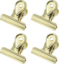 Xiaoyztan Mini Clips, 30mm Wide Gold Bulldog Clips Paper Clip Binder Bull Clip by Welcometoxiaoyztan