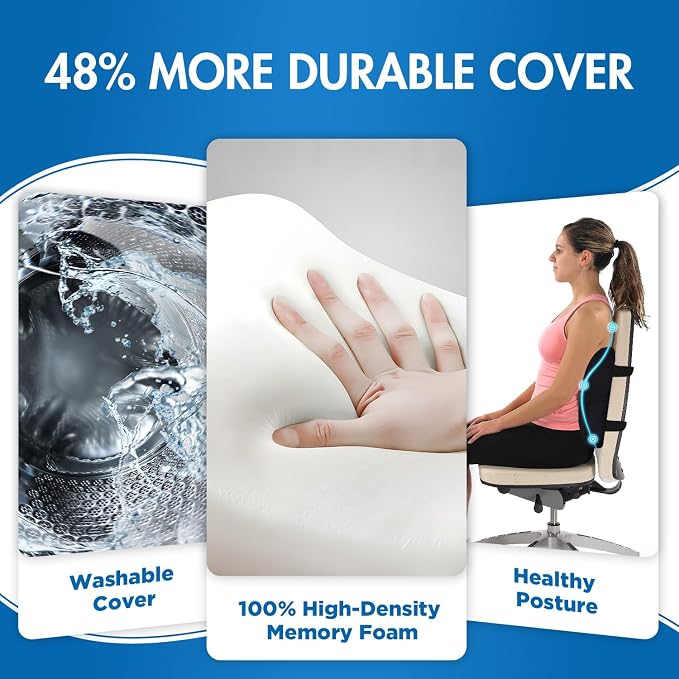 Niceeday Lumbar Support Pillow for Office Chair Car, Gaming Chair Lower Back - Image 5