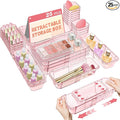 25 Pcs Clear Drawer Organizer, Adjustable Drawer Storage Box, 3-Size Desk by Hiitytin