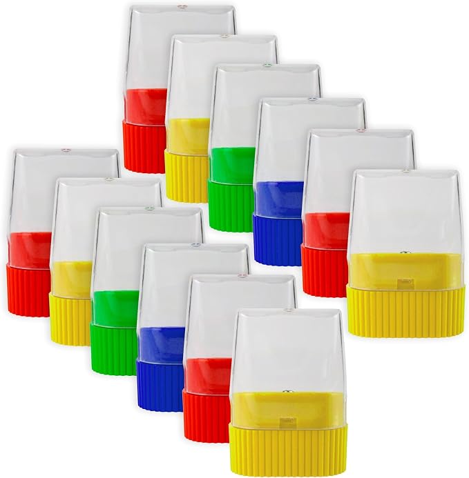 100 Pack Handheld Manual Pencil Sharpeners in Bulk Plastic Pencil Sharpeners - Image 4