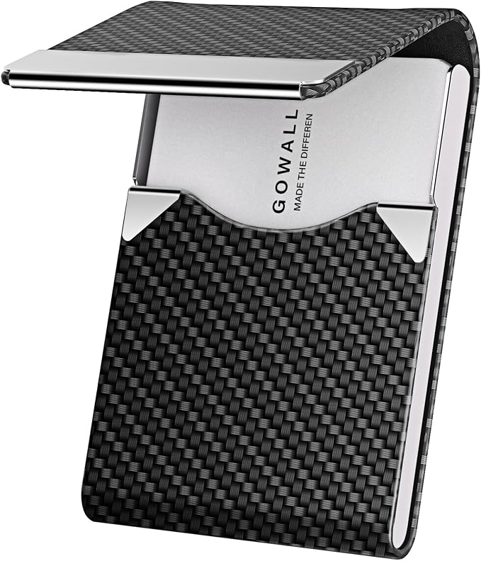 Black Carbon Business Card Holder by GOWALL