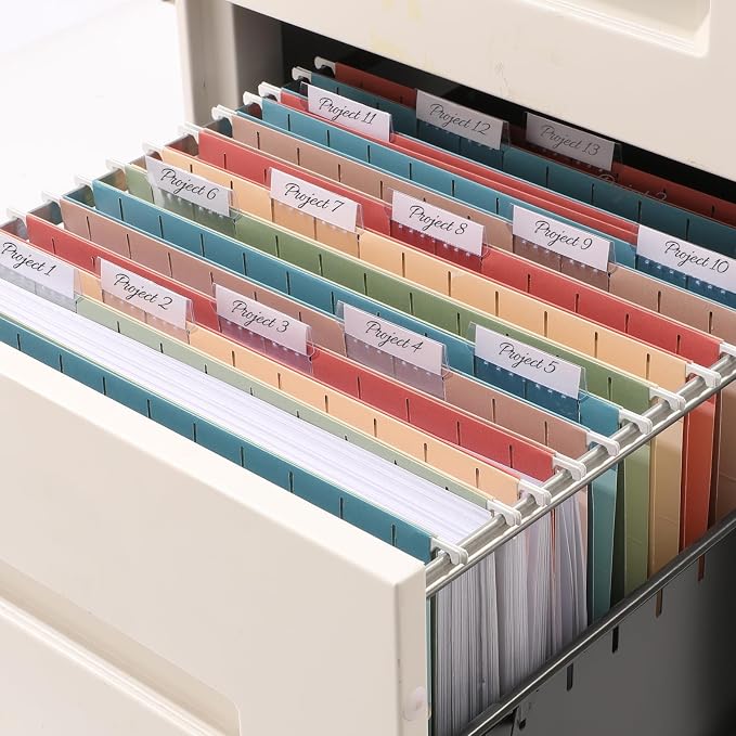 SUNEE Hanging File Folders, 50 Pack Letter Size Hanging File Folders - Image 7