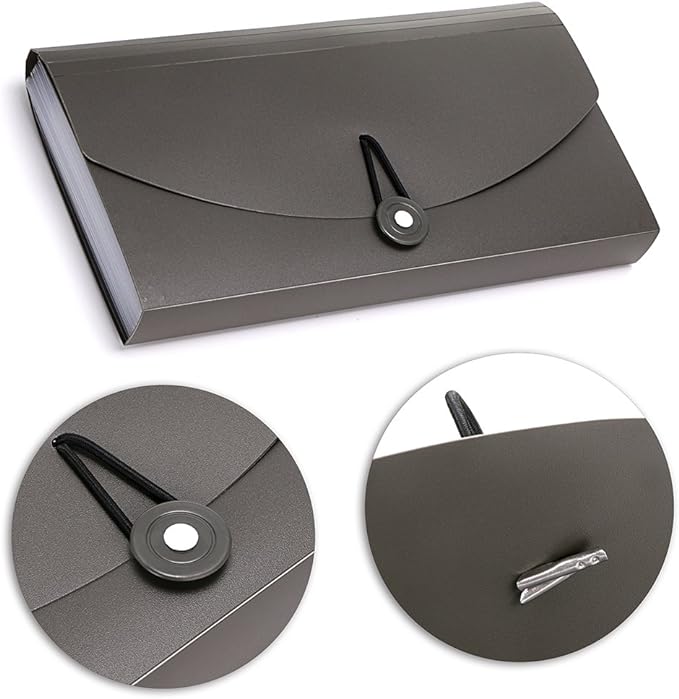 BTSKY 13 Pockets Expanding Check Bill File Folder-Hand-held Small Accordion - Image 3