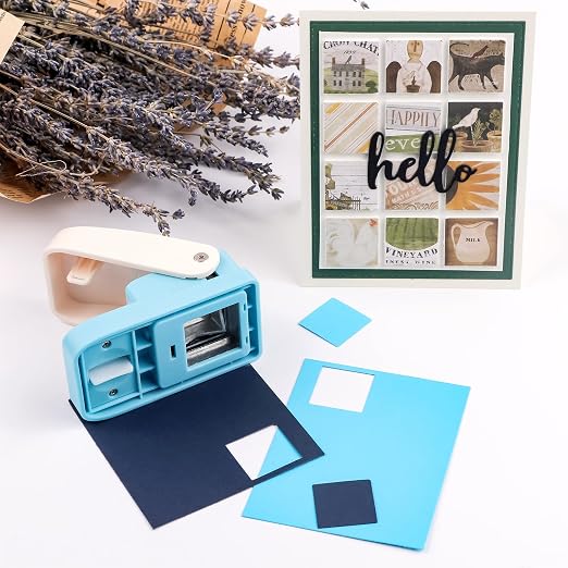 2 Pcs Paper Punch | 1 inch Square Punch | 1.1X0.9 inch Embossing Postage Stamp - Image 8