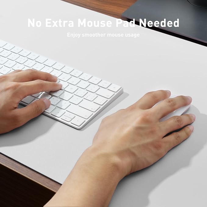 Aothia Leather Desk Pad Protector, Mouse Pad, Office Desk Mat, Non-Slip PU - Image 4