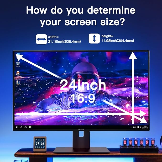 24 Inch Magnetic Hanging Computer Privacy Screen - Image 3