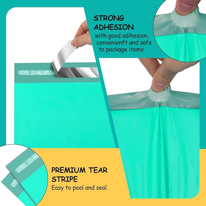 Poly Mailers 9x12 inch 100 Pcs, Plastic Mailing Envelopes - Image 3