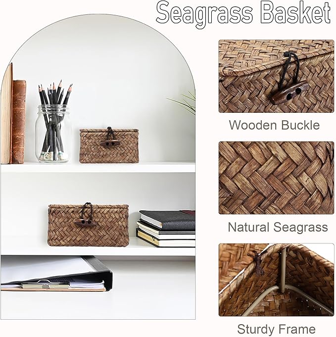 Hipiwe Mini Seagrass Basket Box - Image 4