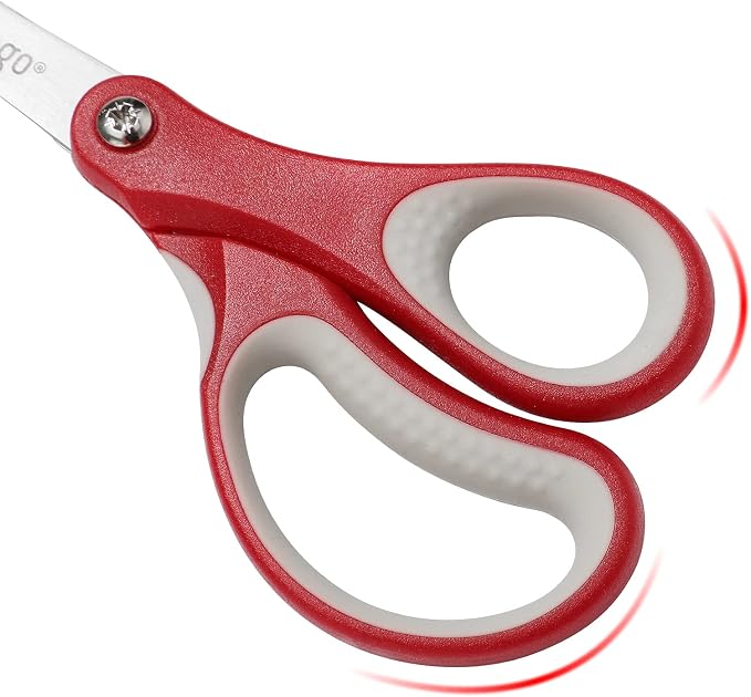 LIVINGO 24 Pack 5” Kids Scissors, Blunt Safety Blade, Left/Right Handle - Image 4
