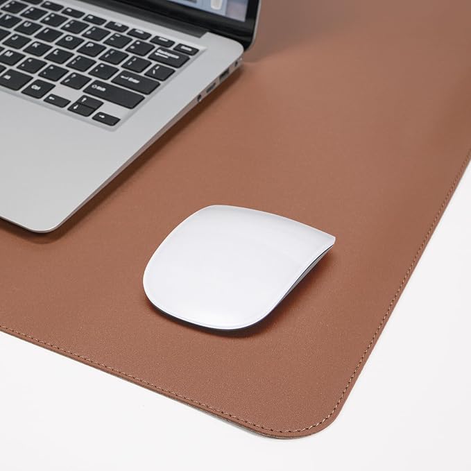 AFIING Cork Desk Mat 55" x 17", Dual-Sided Natural Cork & PU Leather Desk Pad - Image 4