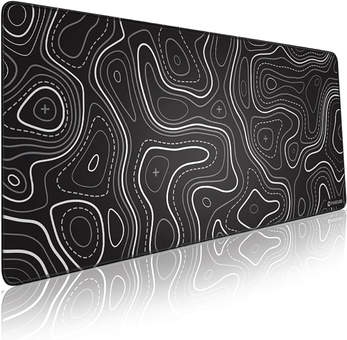 Pixiecube Minimalist Topographic Map Mouse Pad by PIXIECUBE