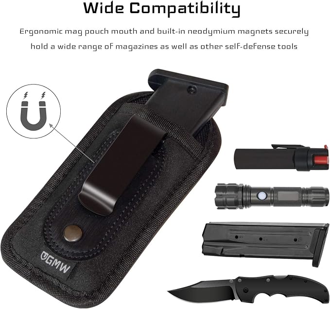 GMW Universal Magnetic IWB/OWB Magazine Holster | Magazine Pouch - Image 4