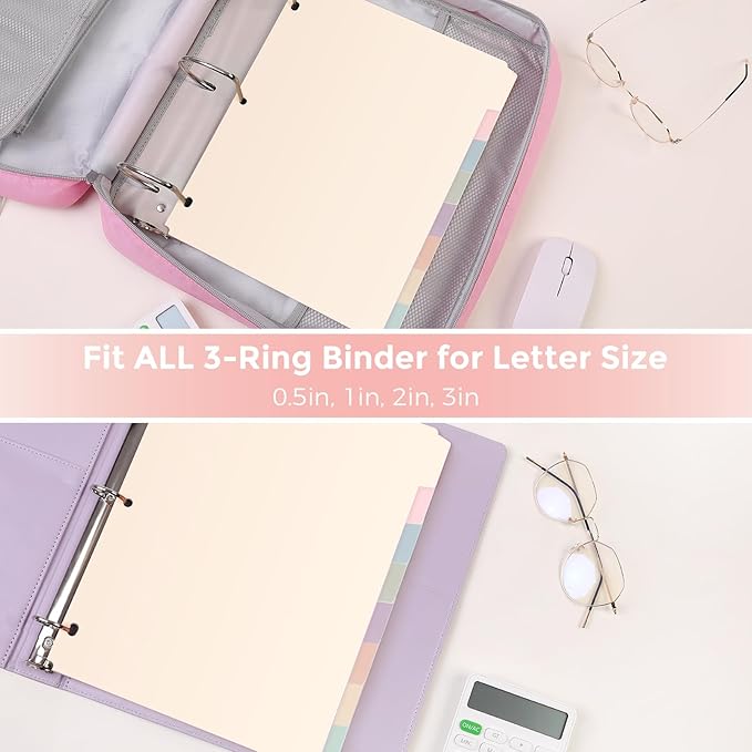 SKYDUE Durable Plastic 8-Tab Dividers, Big Tab Dividers - Image 2