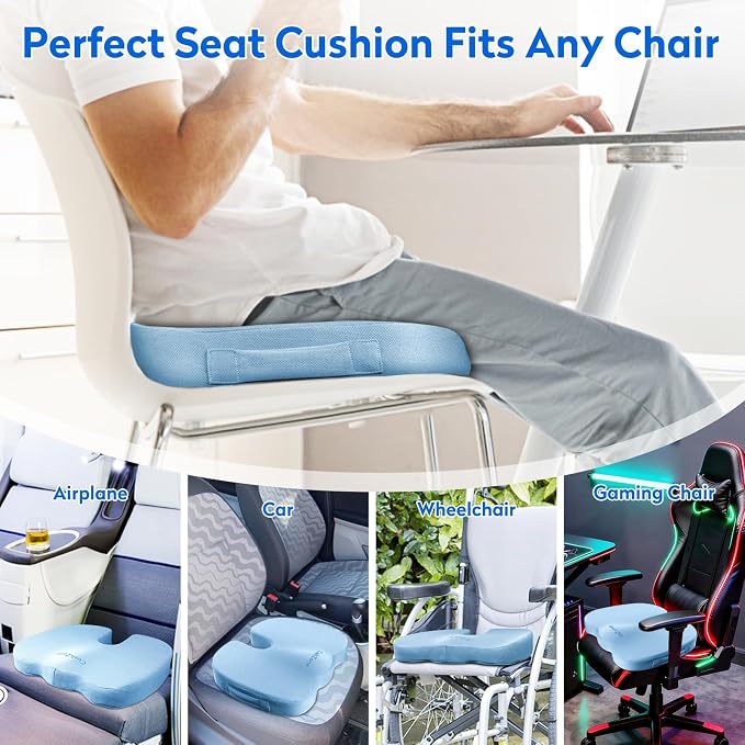 XXL Seat Cushion Office Car Seat Cushion, Memory Foam Cushion - Image 5