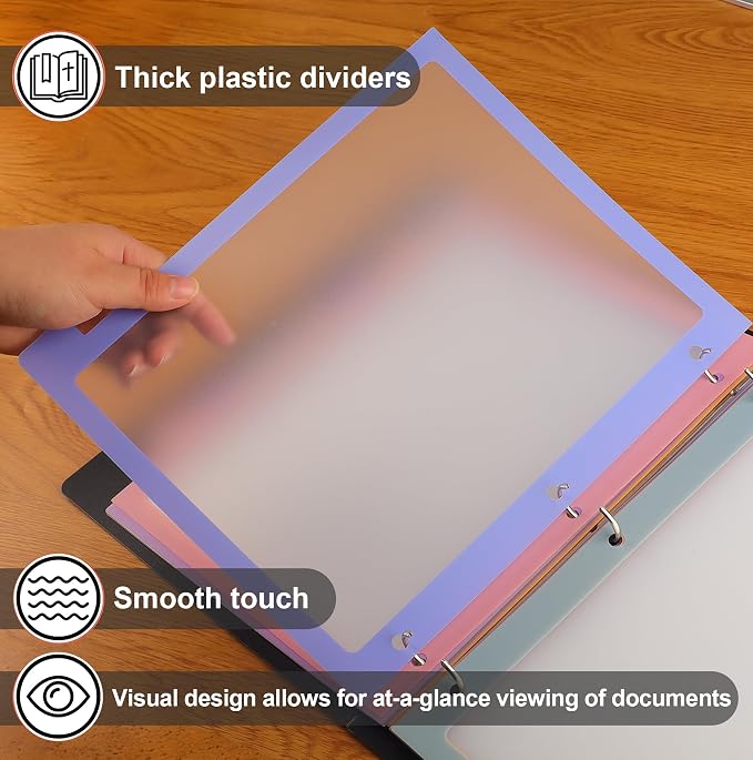 HABGP Binder Dividers with Tabs, 8 Tab Dividers - Image 6