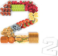 11" Acrylic Number Charcuterie Tray, Fillable Number Charcuterie Box by Tdsuco