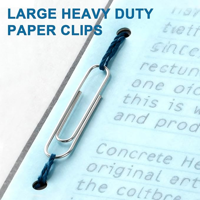 200 Pack 2In Jumbo Heavy Duty Paper Clips, Large Stainless Steel PaperClips - Image 4