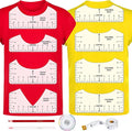 12pcs Tshirt Ruler Guide for Vinyl Alignment, T Shirt Measurement Accessories by TIETOC