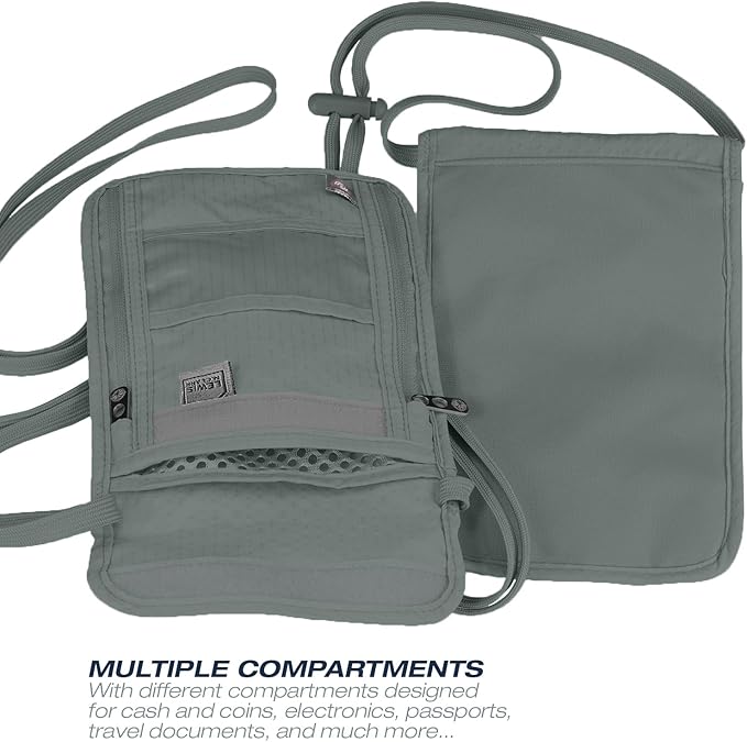 Lewis N. Clark Stash Neck Travel Wallet, RFID Blocking Passport Holder - Image 5