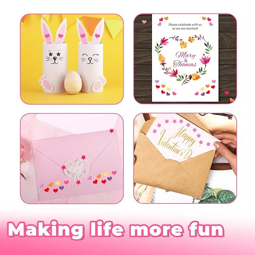 UCEC Heart Shape Single Paper Hole Puncher, Heart-Shape Handheld Hole Paper - Image 7