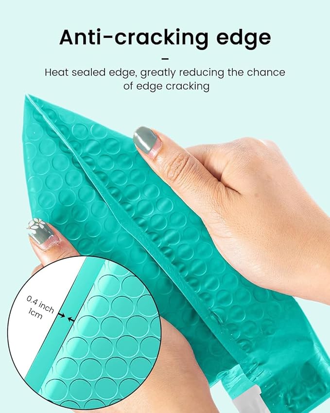 GSSUSA Teal Bubble Mailers 4x7 Small Padded Envelopes, 4000 Pack, Strong - Image 4