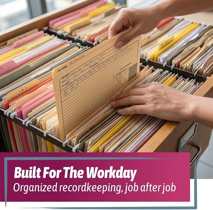NextDayLabels - Job Folders Manila File Jacket 10" x 12" – Heavy Duty - Made in - Image 5