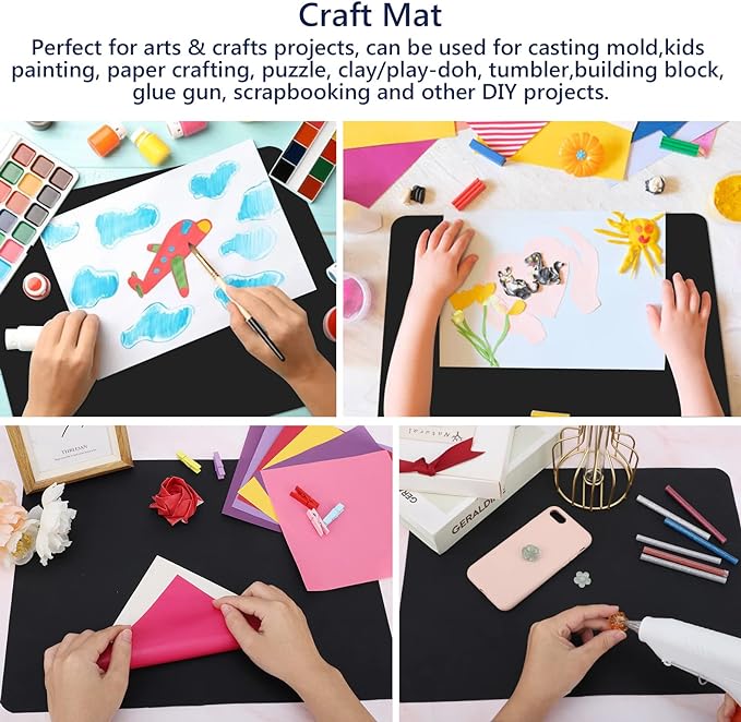 Gartful 2 Pack Silicone Crafting Mats, 15.7" x 11.8" Silicone Mat - Image 5