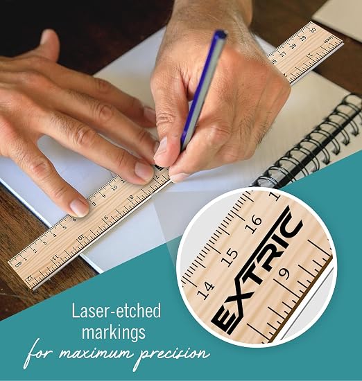Rulers 24 Pack - Rulers 12 Inch, Wood Ruler - Image 4