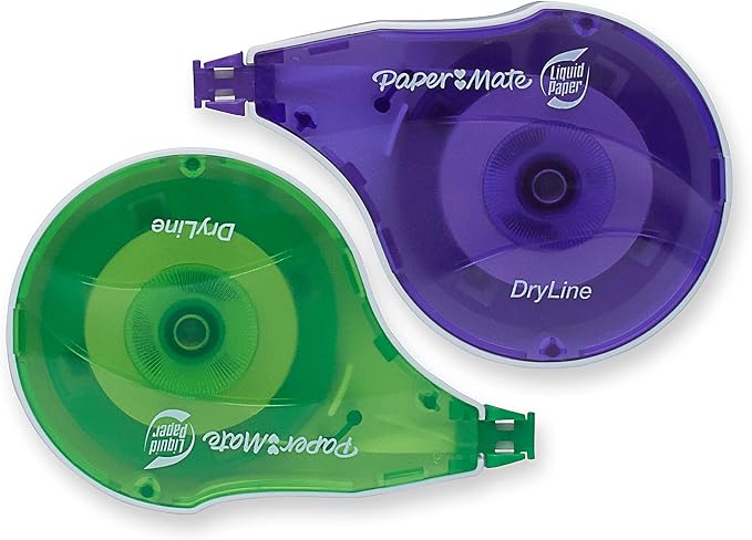 Paper Mate Liquid Paper DryLine Extra Long Tapes, Teacher Supplies, College - Image 4