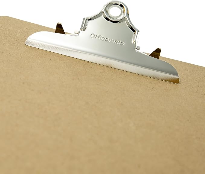 Officemate Recycled Wood Clipboards, 6 Inch Clip, 6 Pack Clipboards, Letter Size - Image 3