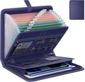 Fireproof Accordion File Organizer, Portable Expanding File Folder by Huolewa