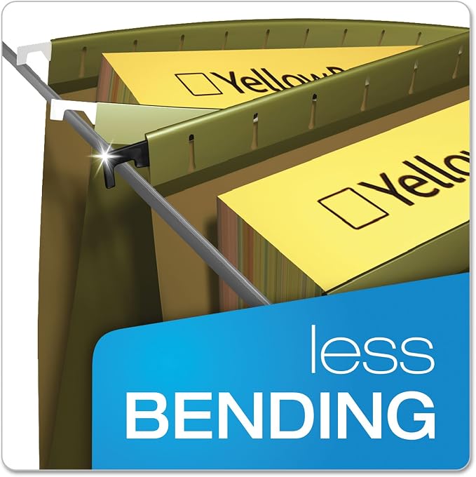 Pendaflex SureHook Reinforced Extra Capacity Hanging Folders, Standard Green - Image 4