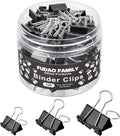 100pcs Binder Clips Assorted Sizes, Mini 3 Sizes by FUDAOFAMILY