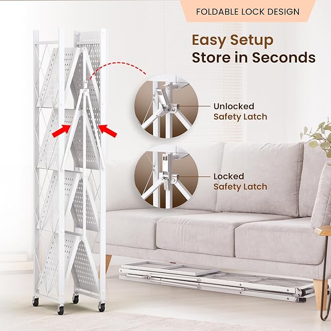 Our Modern Space 5-Tier Foldable Storage Shelf - Image 4