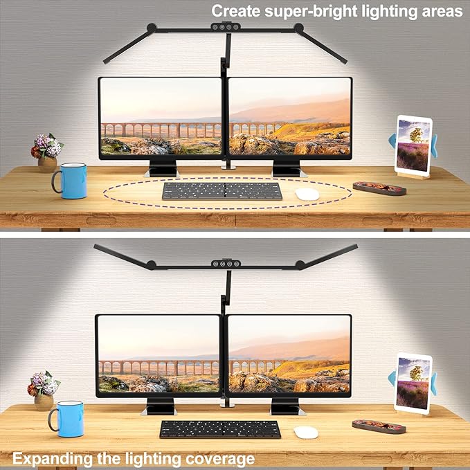 Micomlan Led Desk Lamp with Clamp, Architect Desk Lamp - Image 2